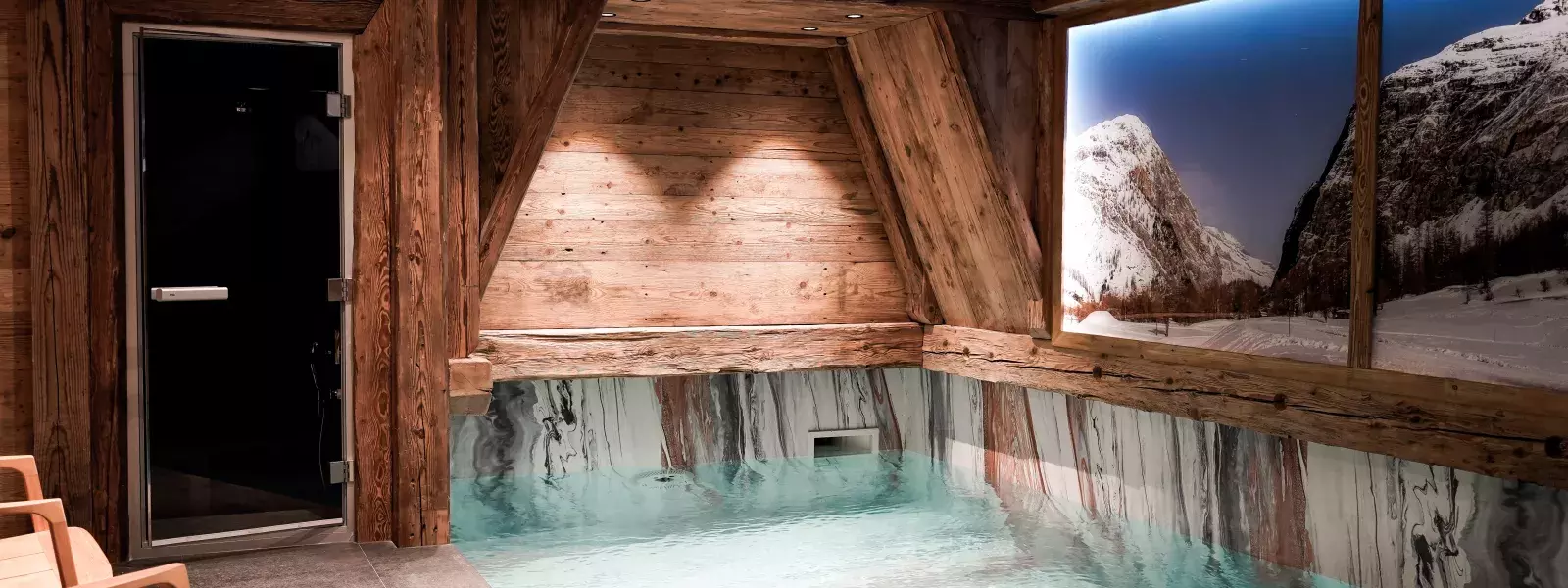 Chalet Le Crêt - Location chalets Covarel - Val d'Isère Alpes - France – piscine 