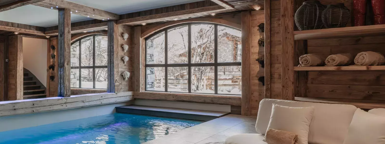 Piscine du chalet Face