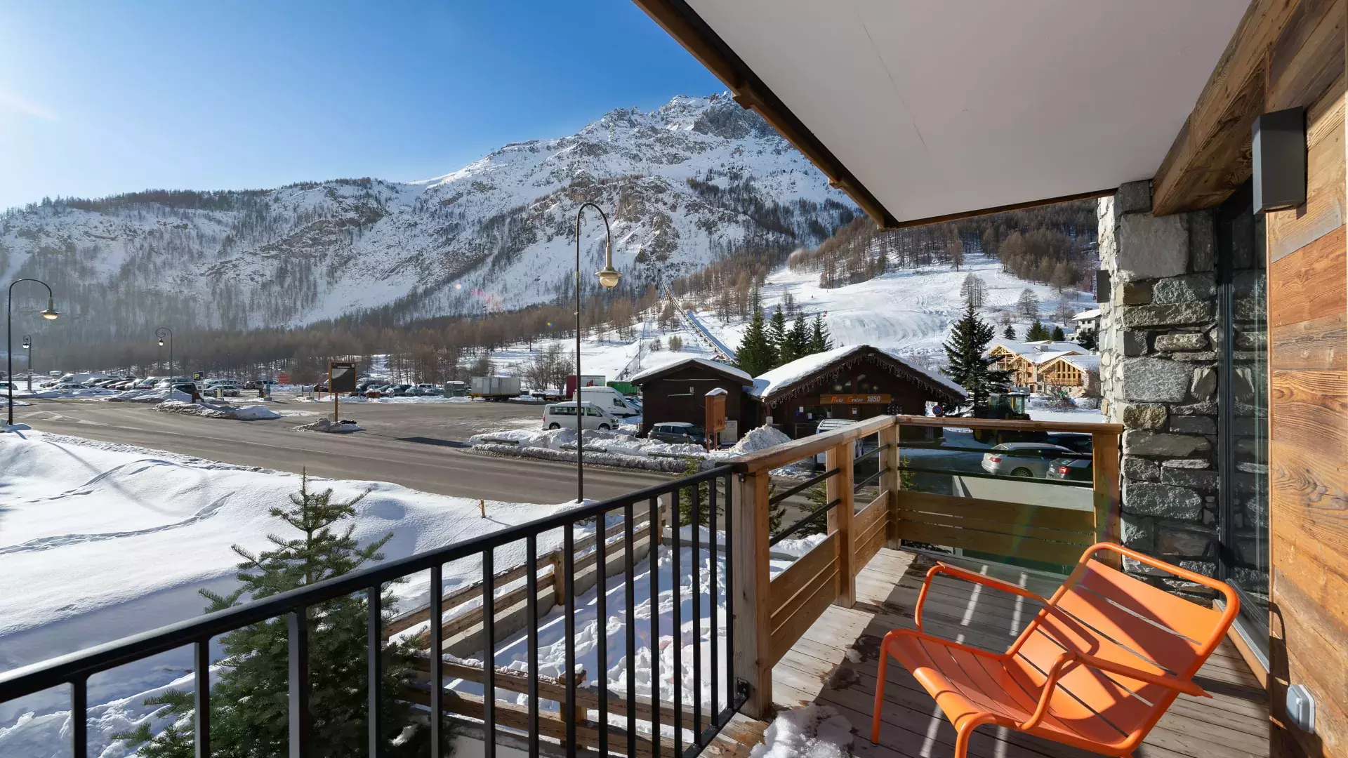 Appartement Blanchot 7 - Location chalets Covarel - Val d'Isère Alpes - France - Terrasse