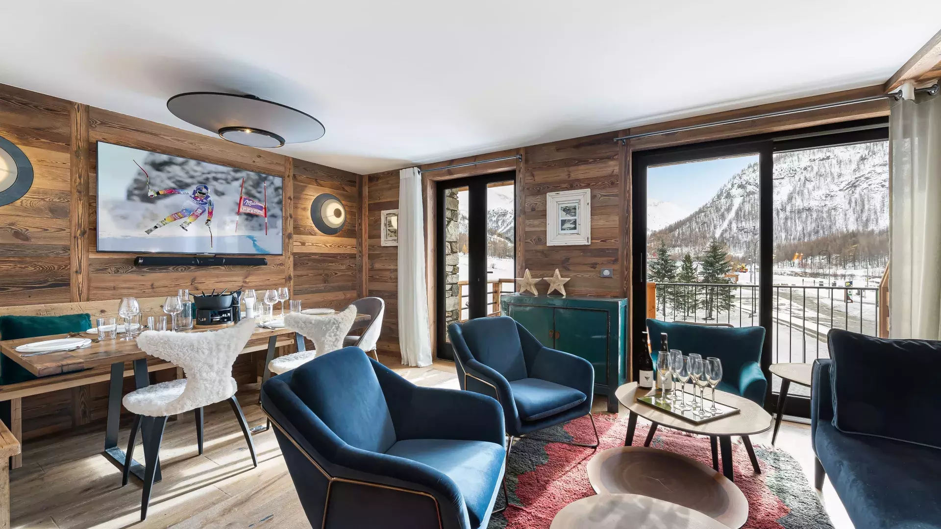 Appartement Etoile 8 - Location chalets Covarel - Val d'Isère Alpes - France - Séjour
