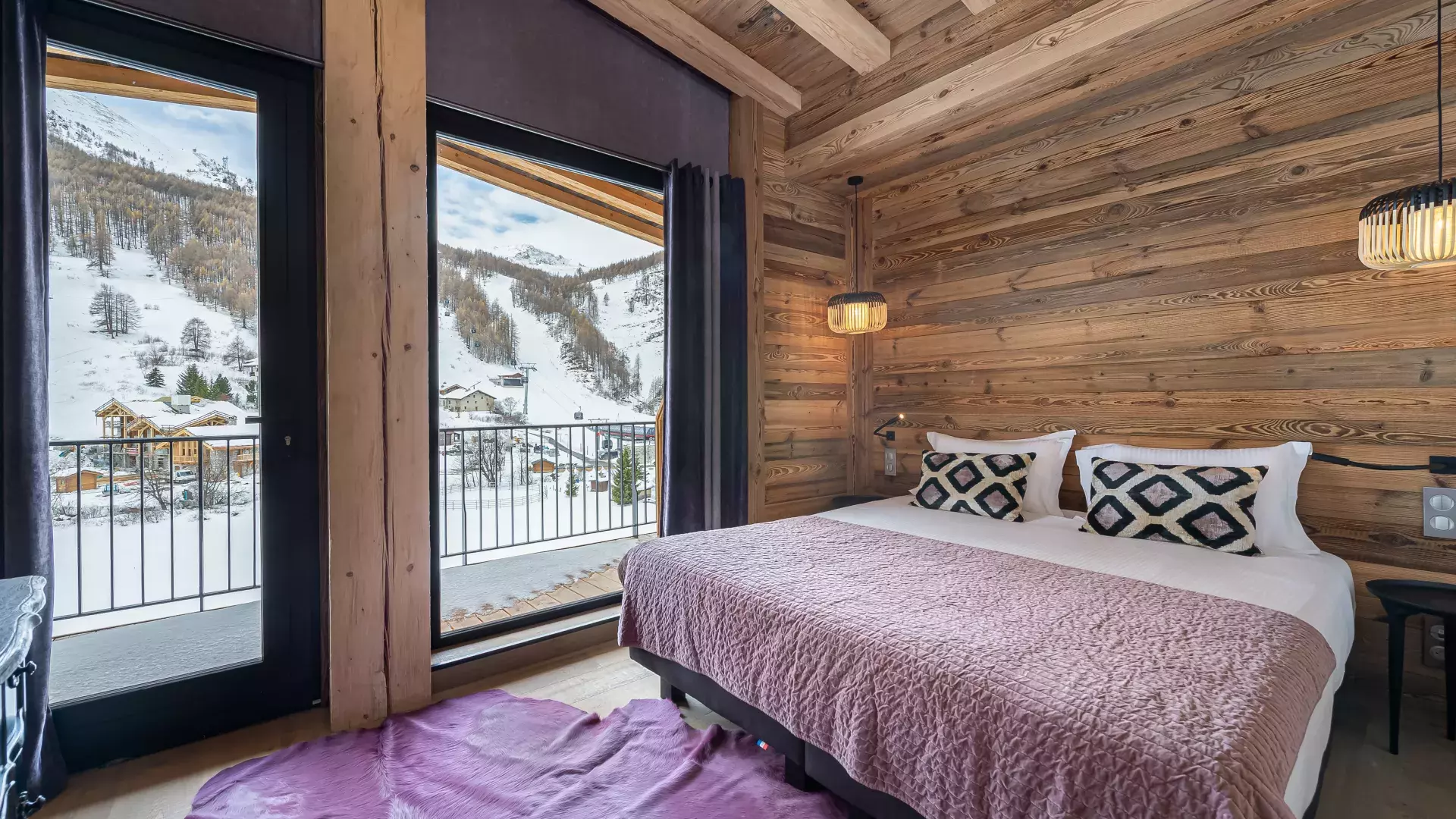 Appartement Penthouse Chamois 12 - Location chalets Covarel - Val d'Isère Alpes - France - Chambre 2