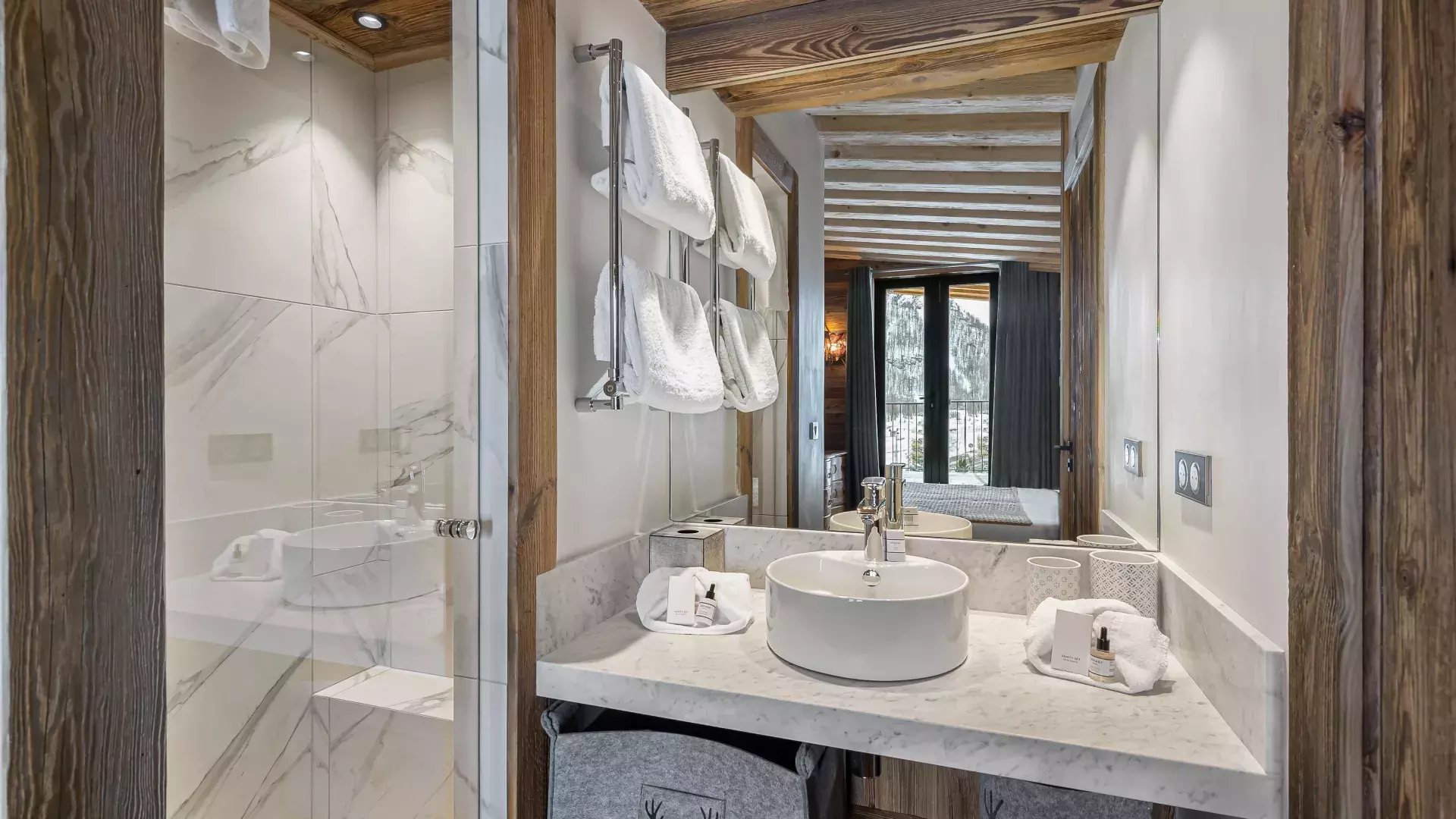Appartement Penthouse Chamois 19 - Location chalets Covarel - Val d'Isère Alpes - France - Salle de bain 5