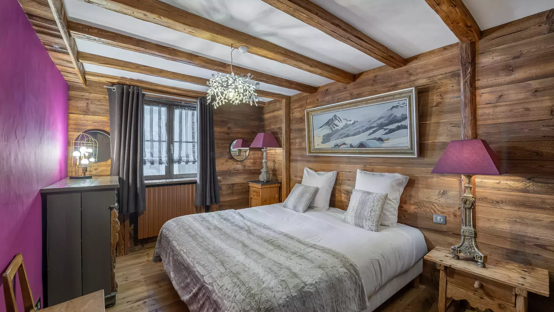 Chalet Lièvre Blanc- Location chalets Covarel- Val d'isère Alpes - France - Chambre 1