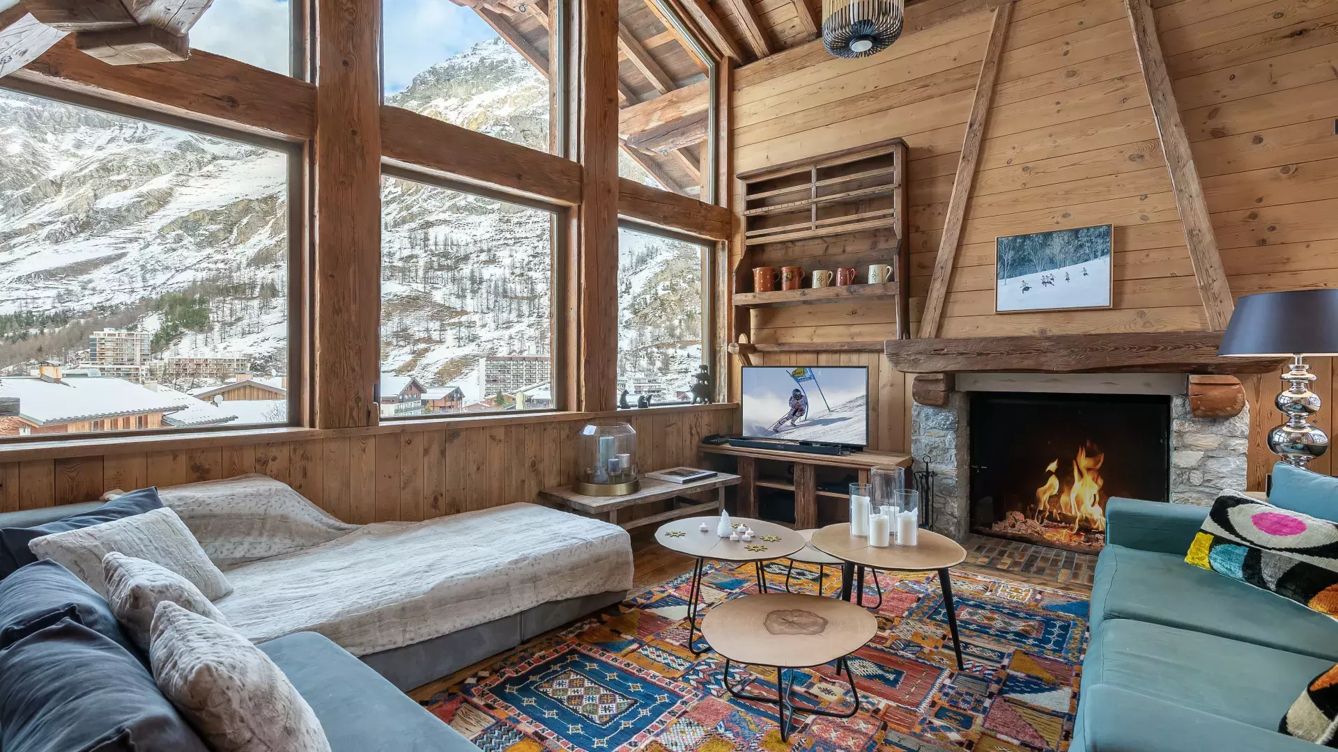 Chalet Alice - Location chalets Covarel - Val d'Isère Alpes - France - Salon