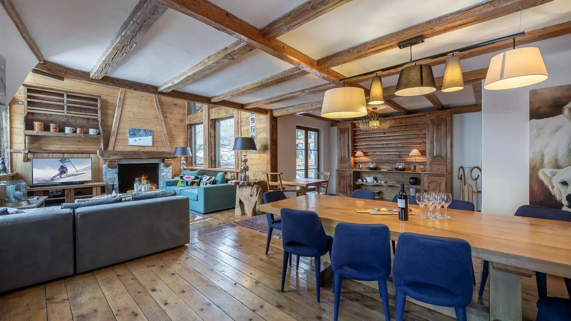 Chalet Alice - Location chalets Covarel - Val d'Isère Alpes - France - Salle à manger