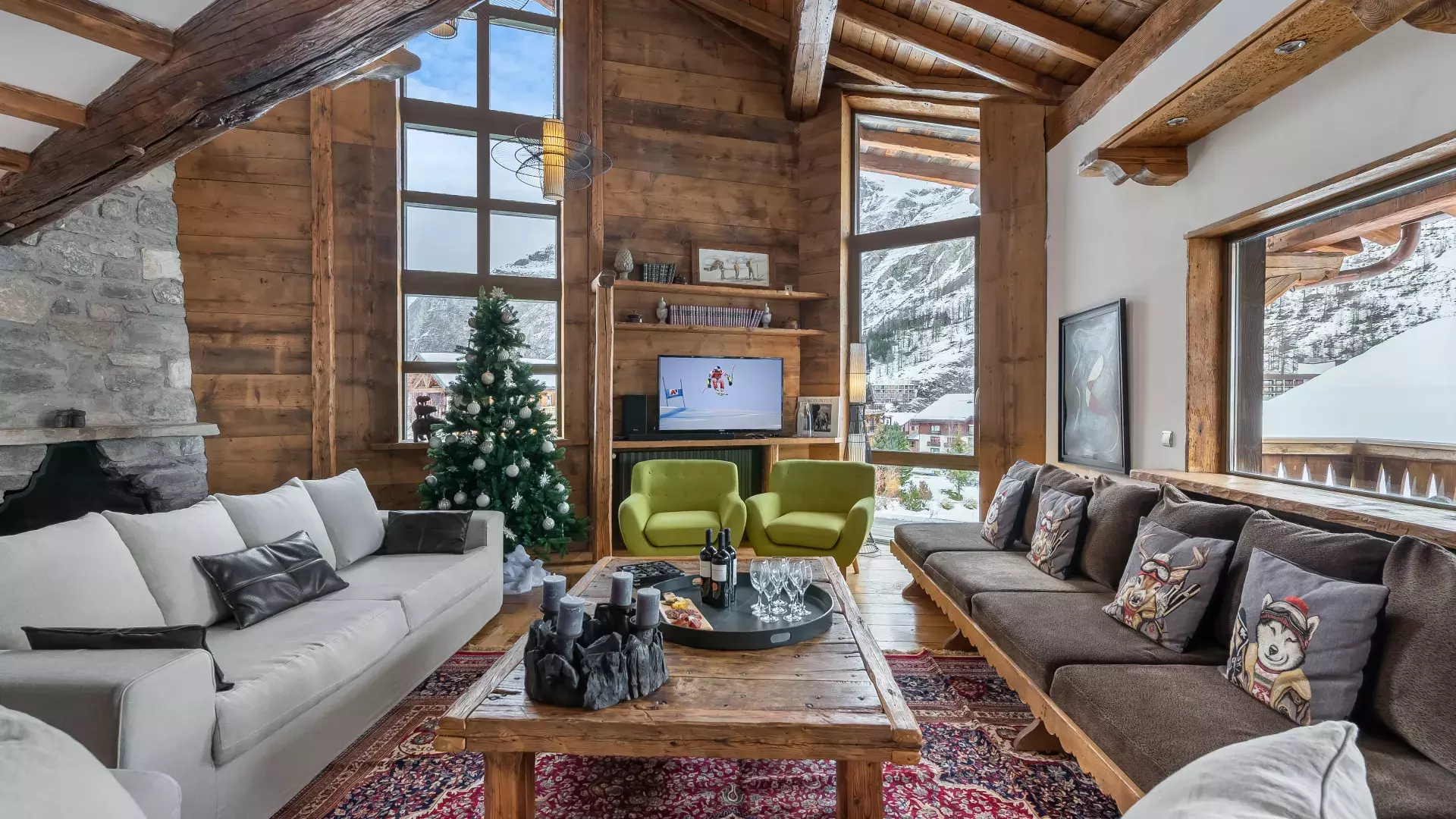 Chalet Pauline - Location chalets Covarel - Val d'Isère Alpes - France - Salon