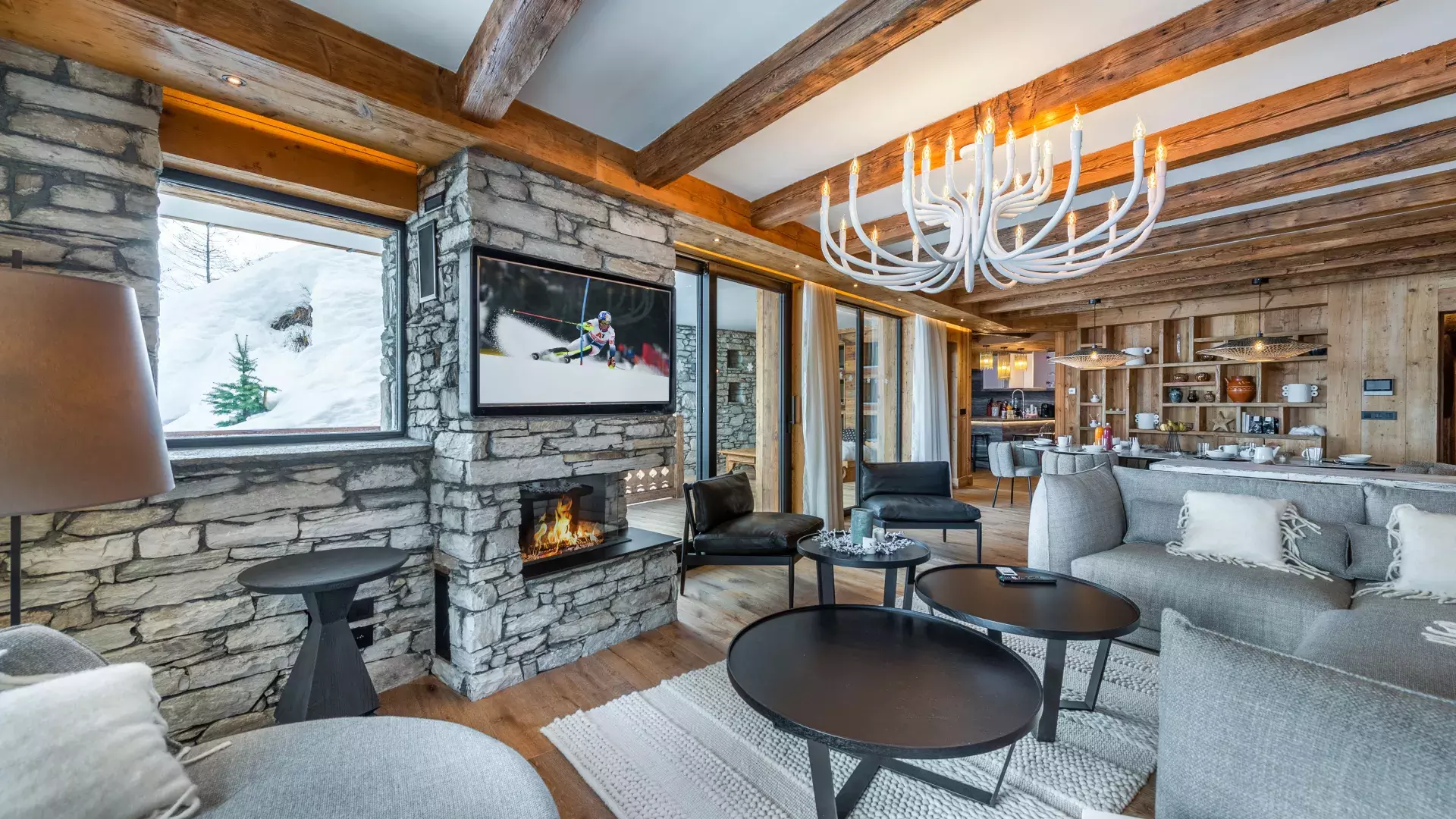  Best view - Location chalets Covarel - Val d'Isère Alpes - France – Salon