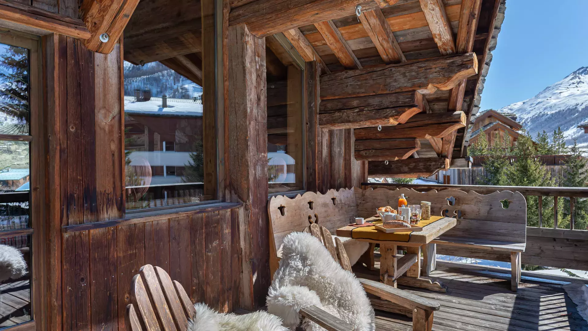 Chalet Mathilda - Location chalets Covarel - Val d'Isère Alpes - France - Terasse