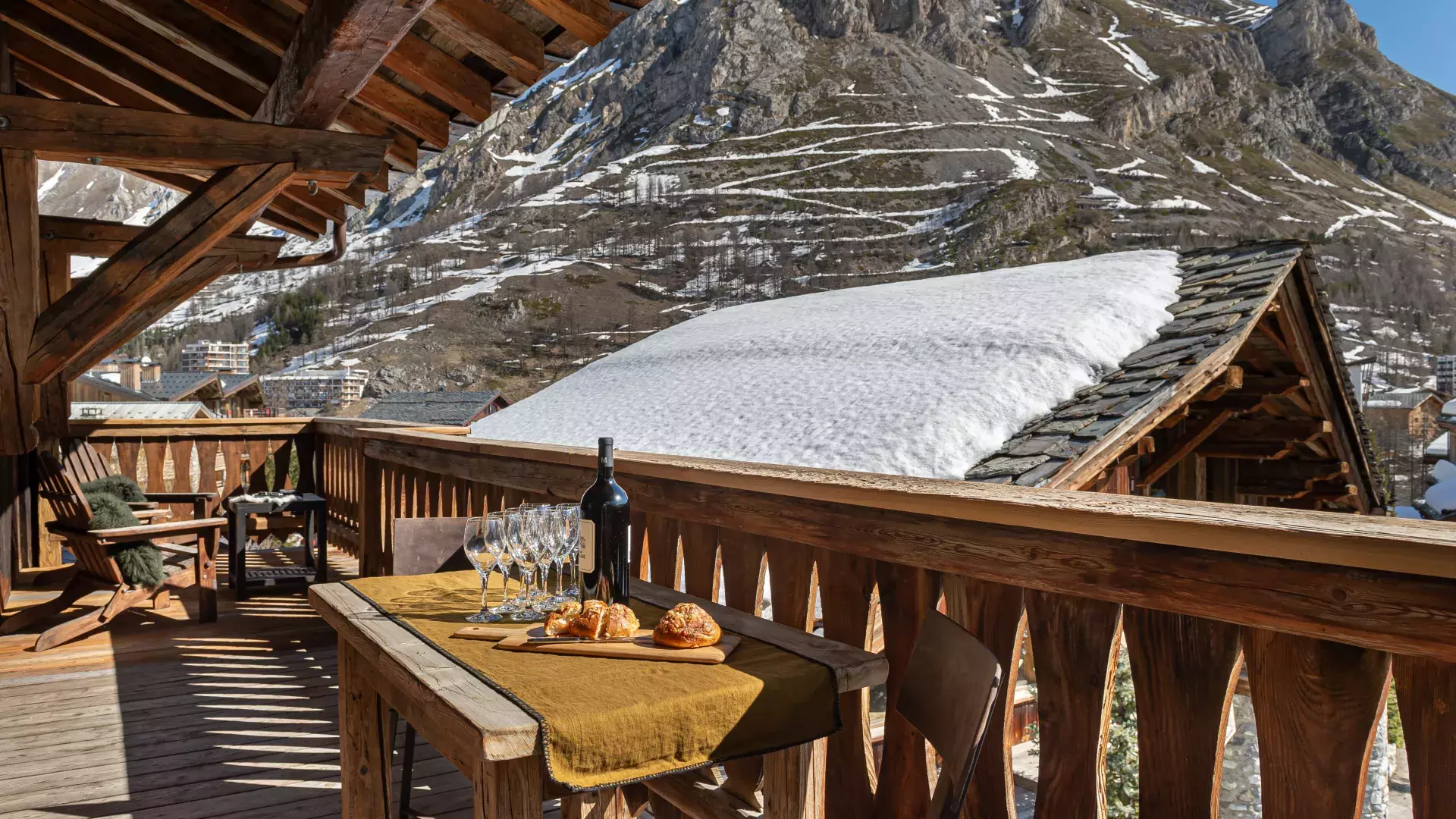 Chalet Pauline 3 - Location chalets Covarel - Val d'Isère Alpes - France - Terasse