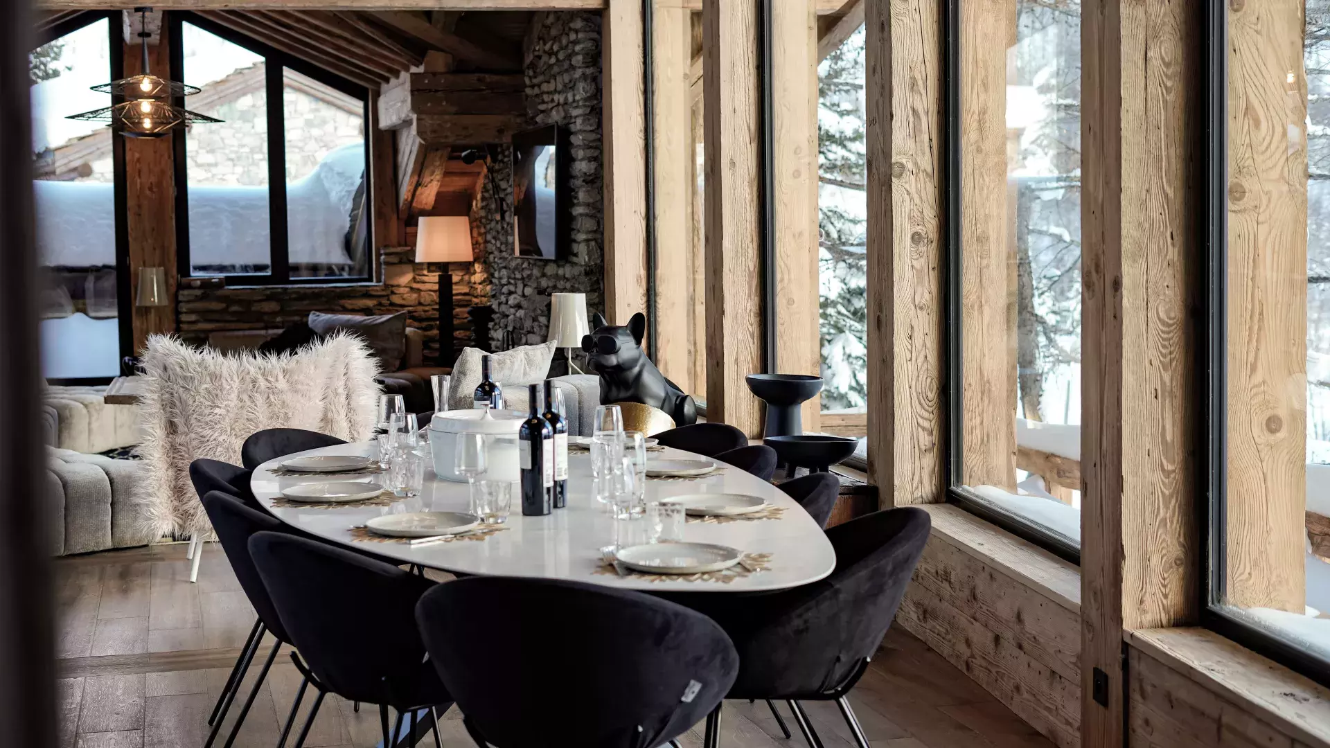 Chalet Le Crêt - Location chalets Covarel - Val d'Isère Alpes - France – Salle à manger
