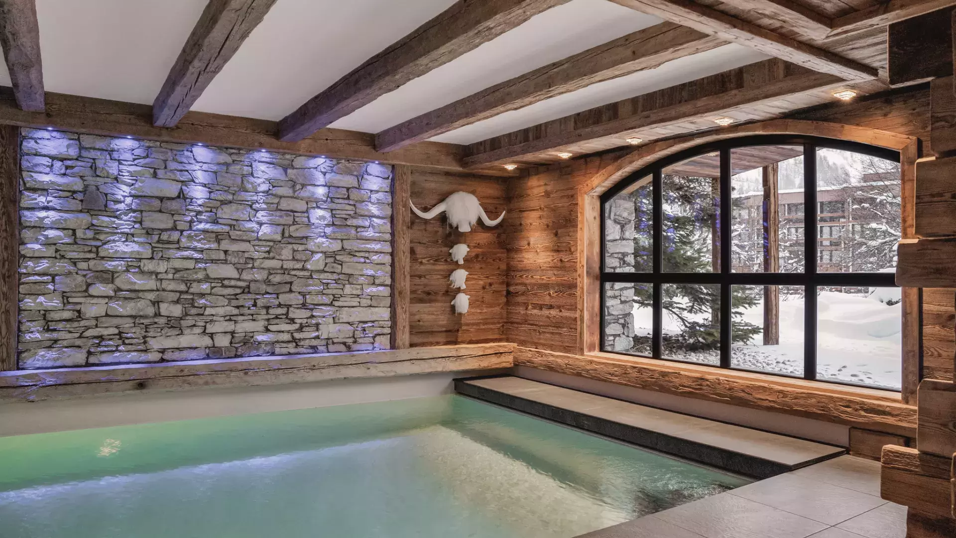Chalet Papillon 2 - Location chalets Covarel - Val d'Isère Alpes - France - Piscine
