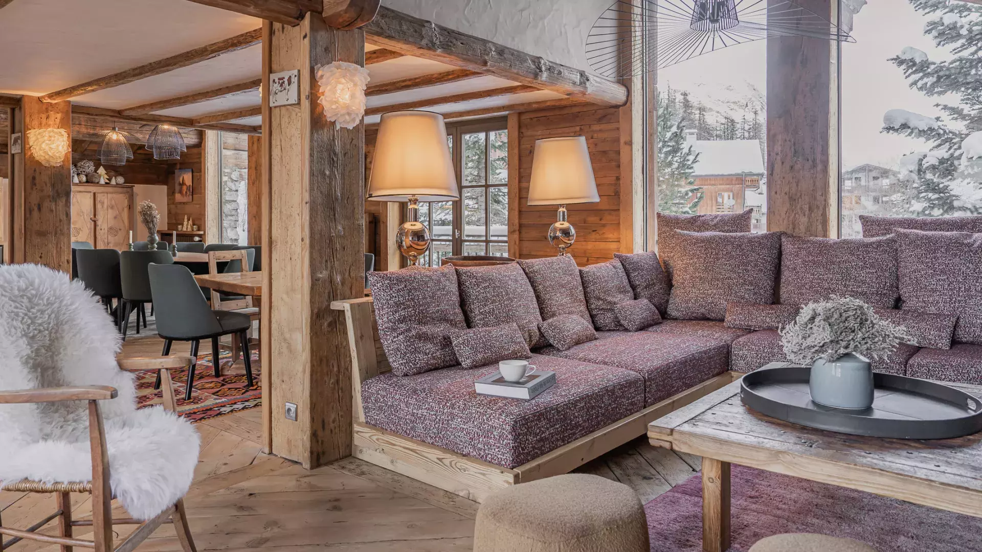 Chalet Marie - chalets Covarel - Val d'Isère Alpes - France - cheminée
