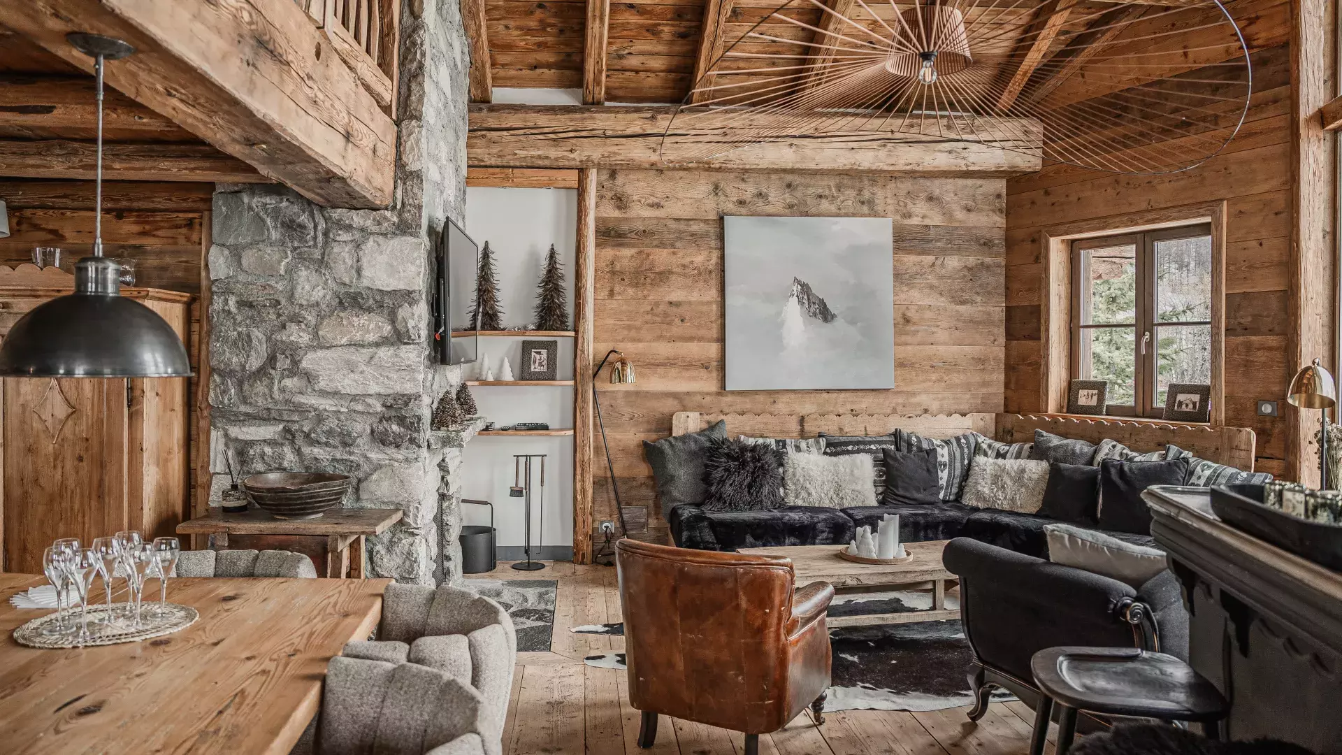 chalet Val d'Isere Lievre Blanc salon