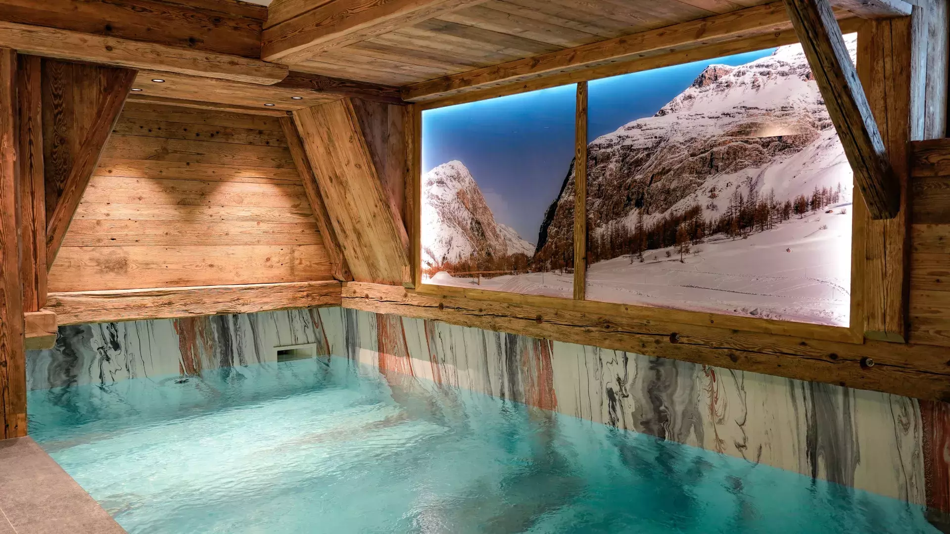 Chalet Cahokia - Location chalets Covarel - Val d'Isère Alpes - France - Piscine