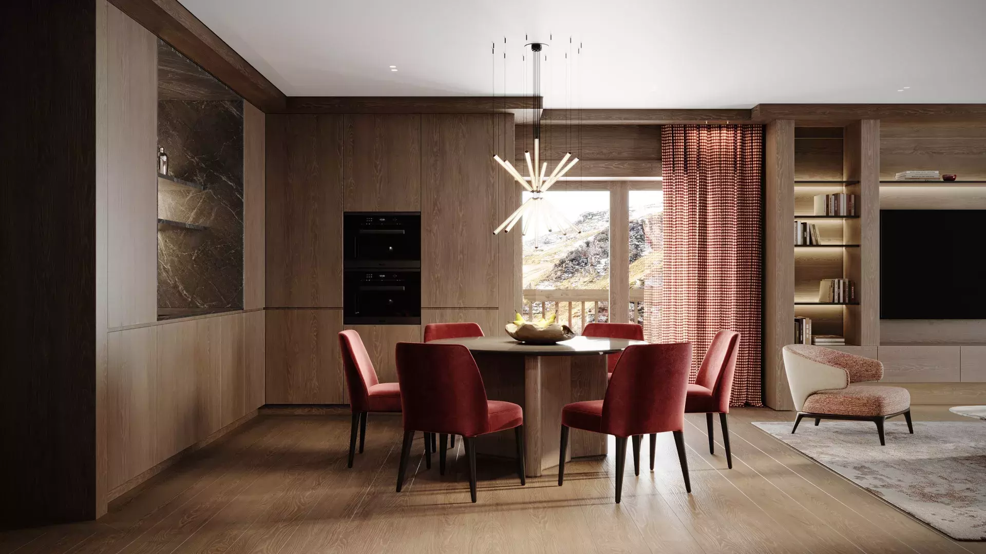 Penthouse le Cinq - Photo de la salle à manger