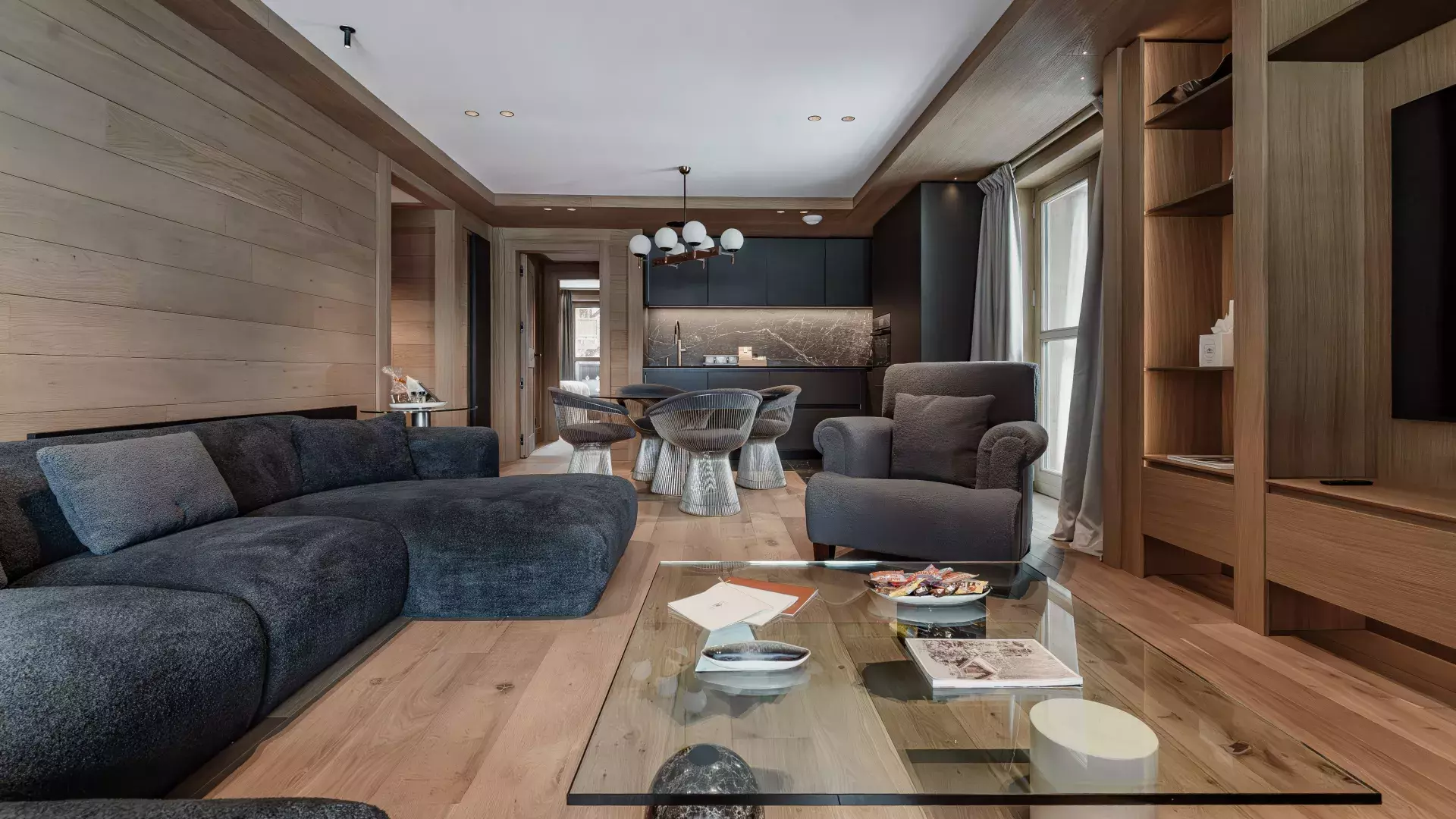 Vue traversante de l'appartement Cinq