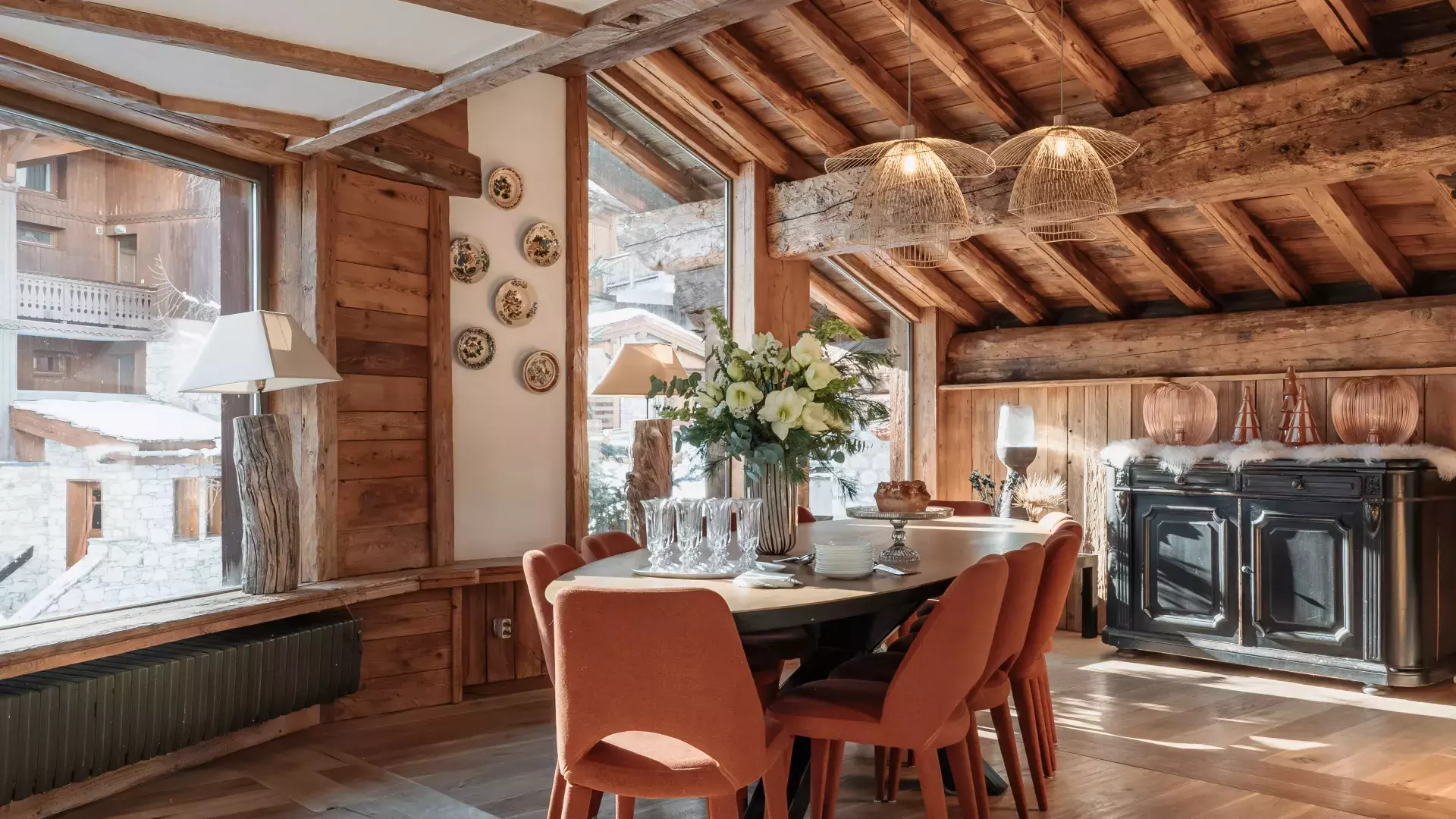 Salle à manger du chalet Mathilda
