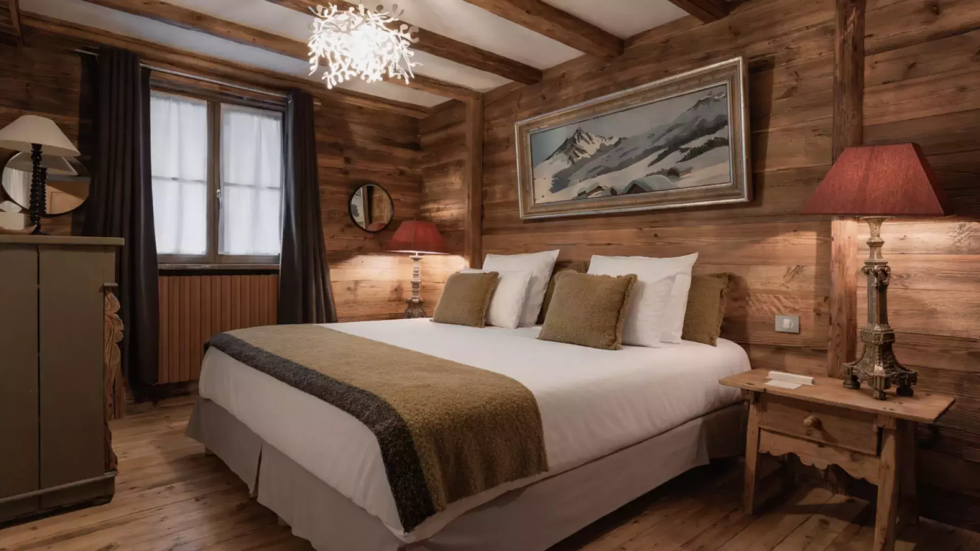 Chambre 1 du Chalet le Lièvre Blanc