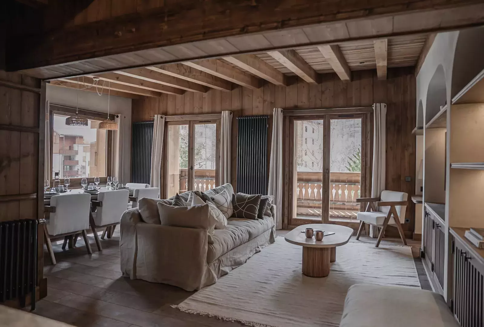Salon de l'appartement anémones