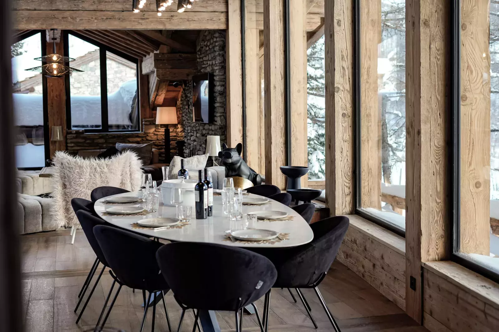 Table à manger du chalet Cahokia