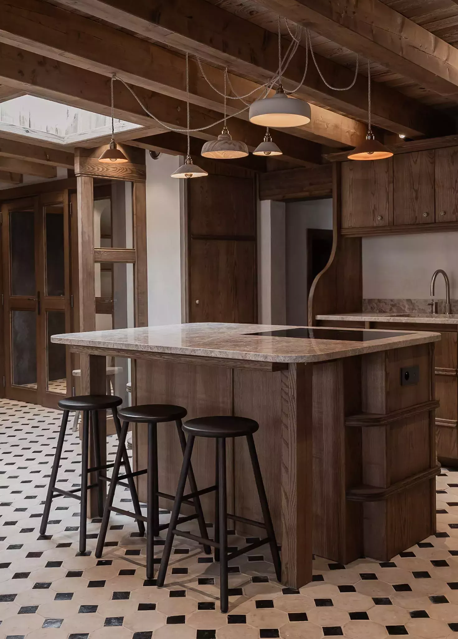 Cuisine de l'appartement anémones