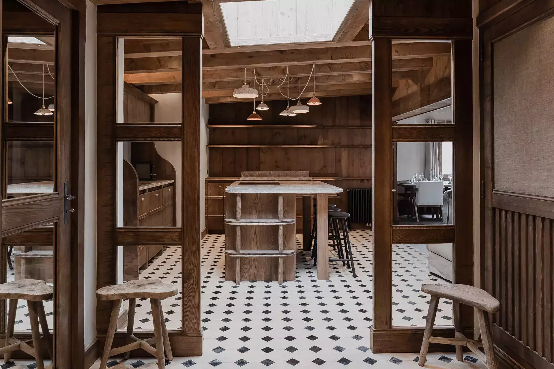 Cuisine de l'appartement anémones