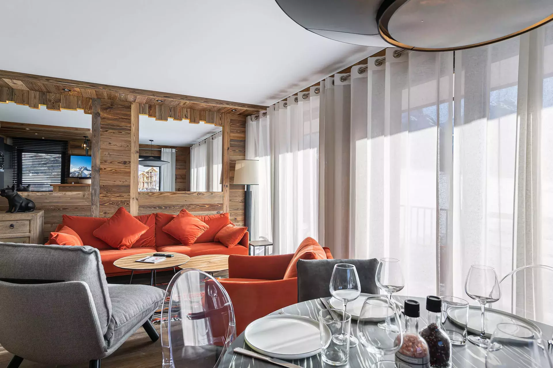Séjour de l'appartement Blanchot