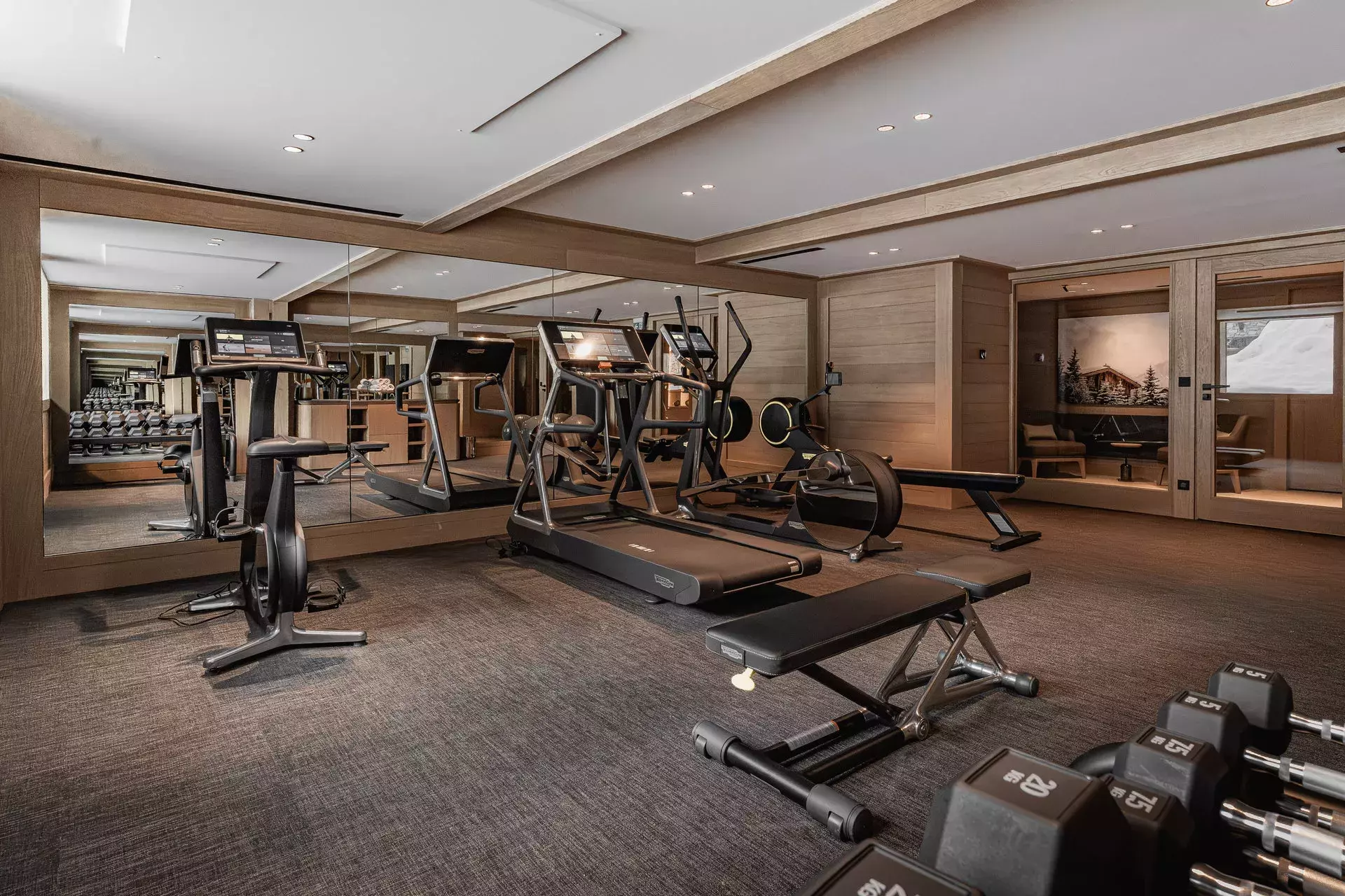 Salle de sport de la résidence de l'appartement Cinq