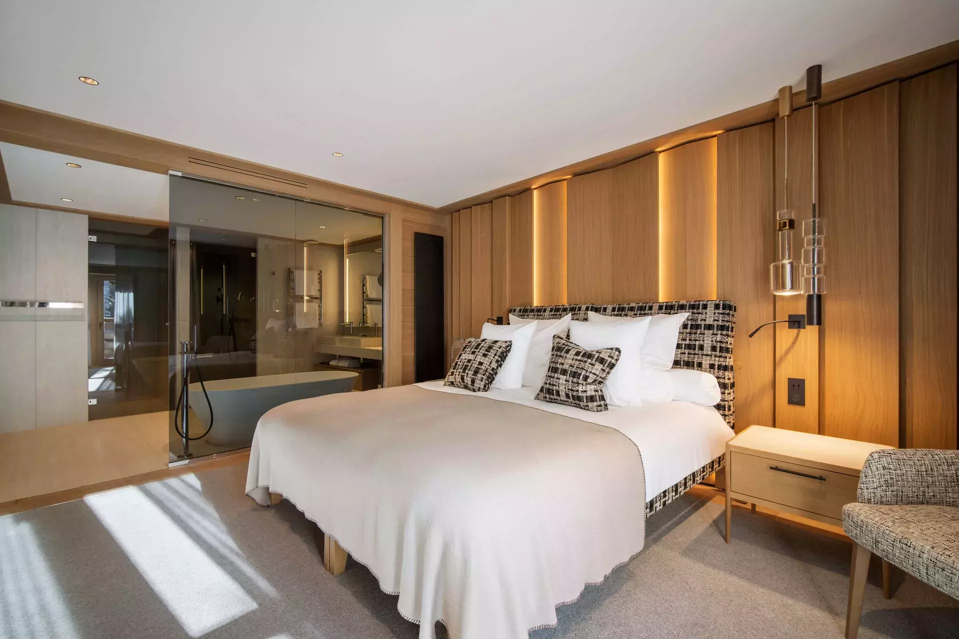 Chambre de l'appartement Enjopa