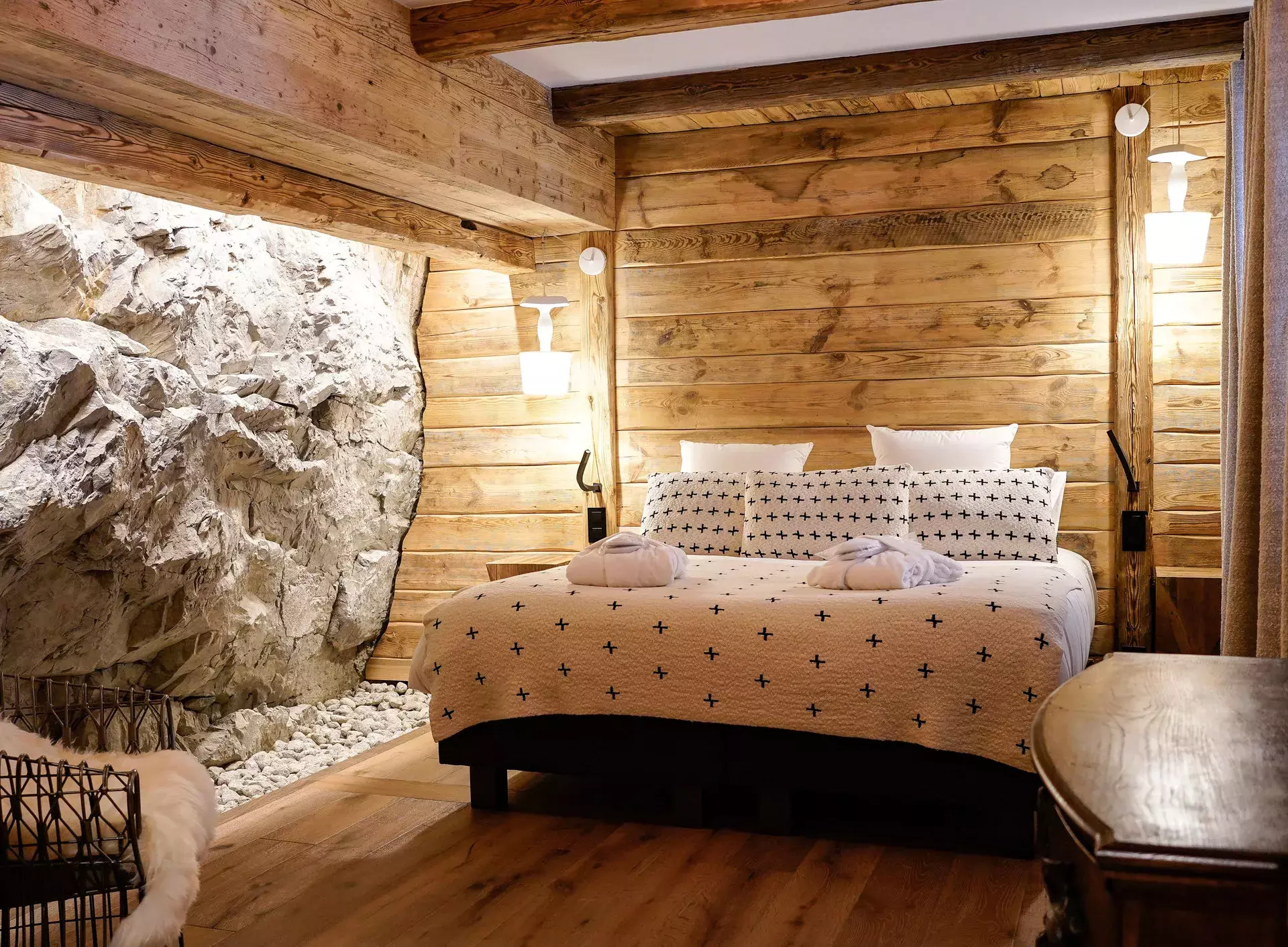 Chambre du chalet Cahokia