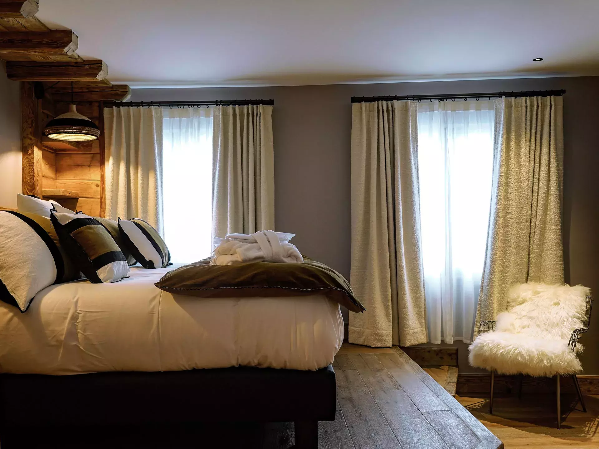 Chambre du chalet Cahokia