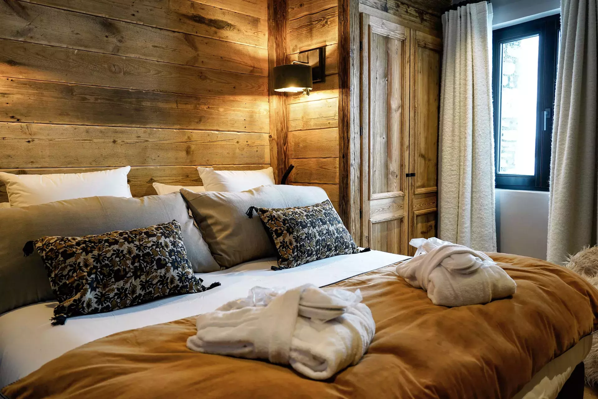 Chambre du chalet Cahokia