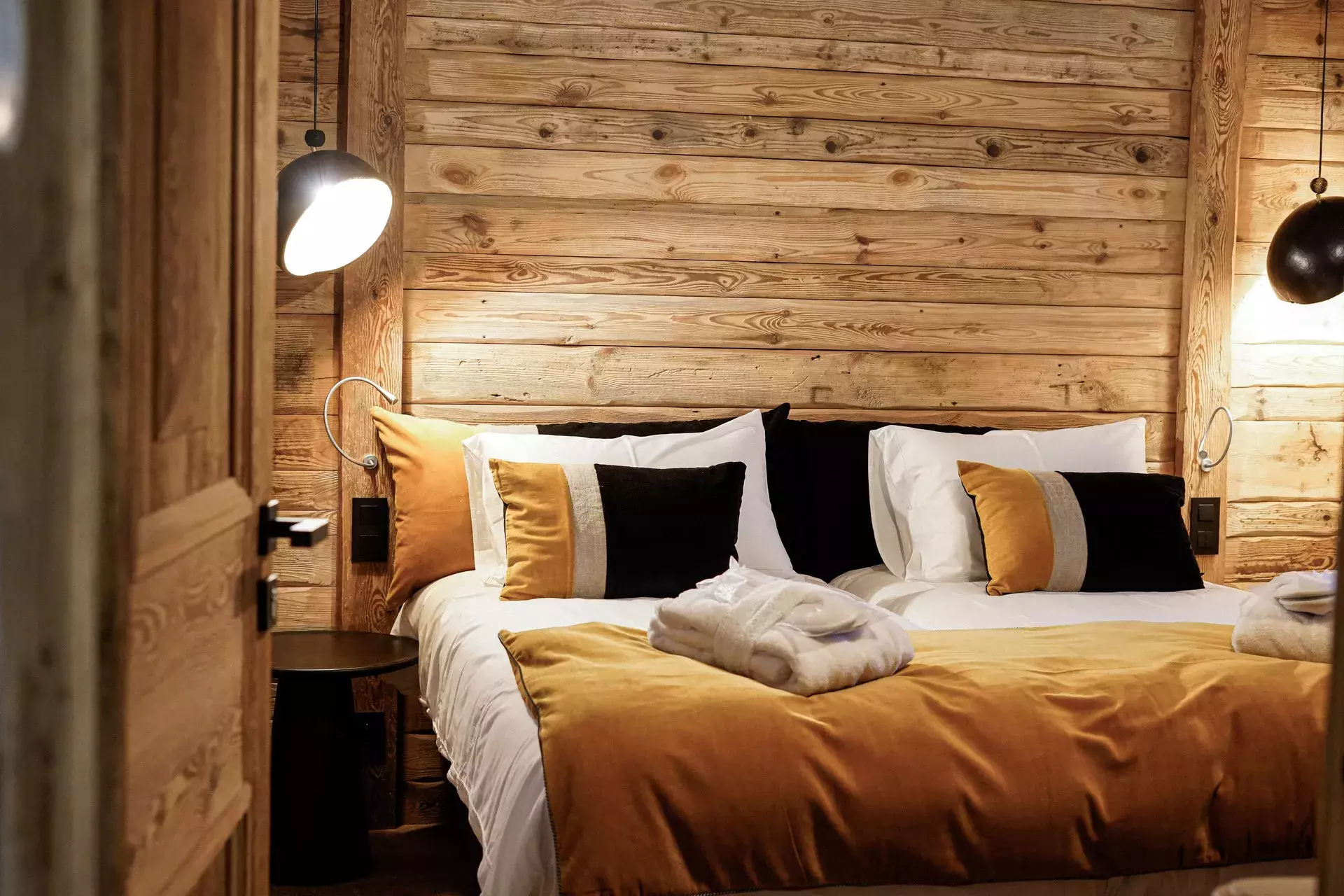 Chambre du chalet Cahokia