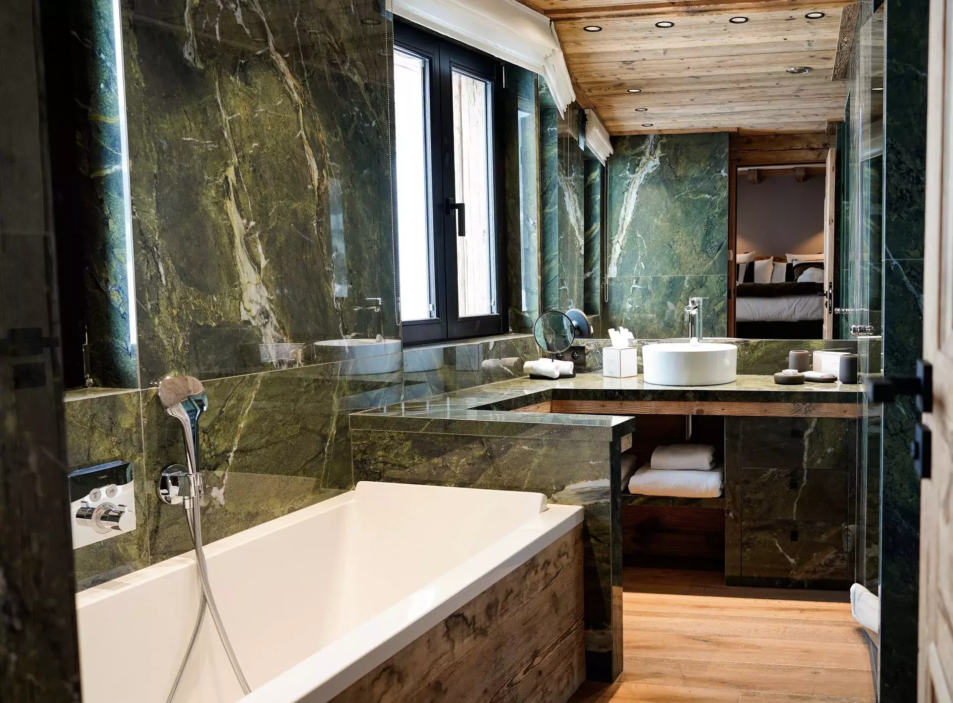 Salle de bain du chalet Cahokia