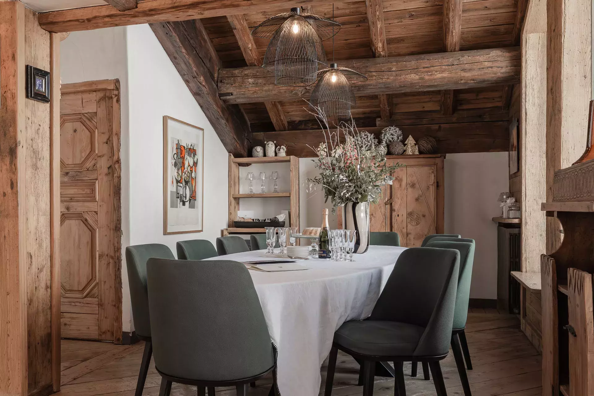 Salle à manger du chalet Marie