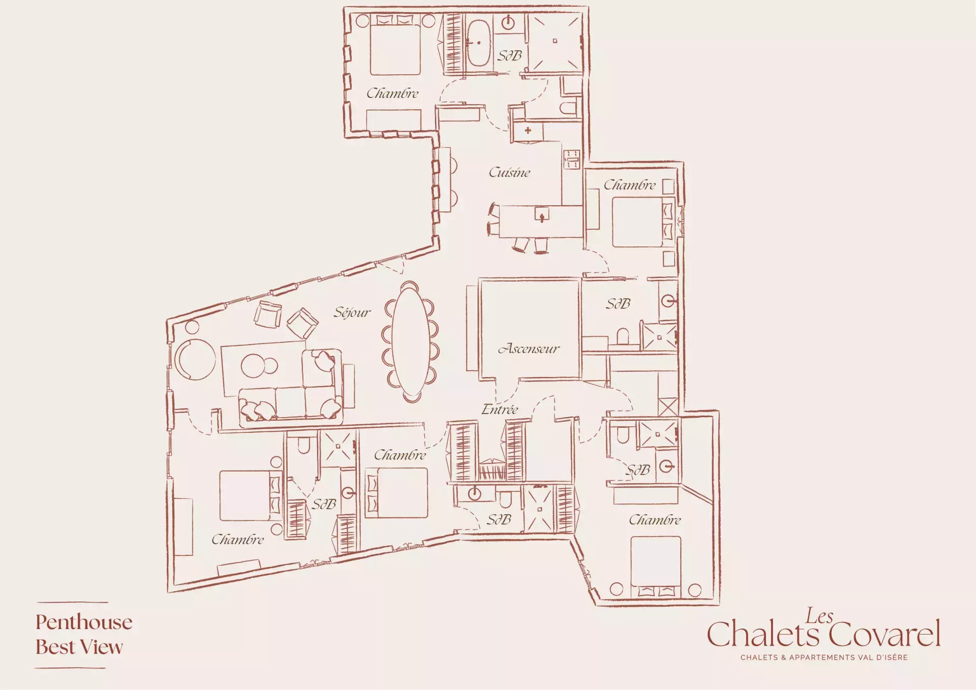 Plan d'étage du logement Best View
