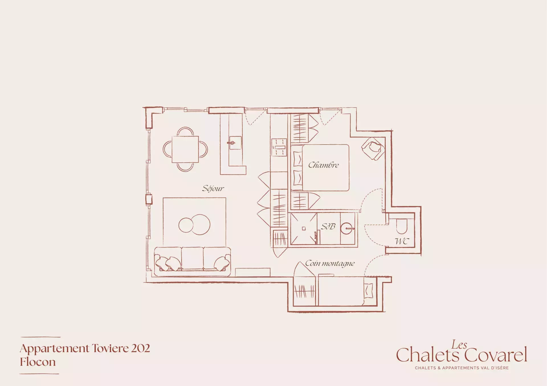 Plan d'étage du logement Flocon
