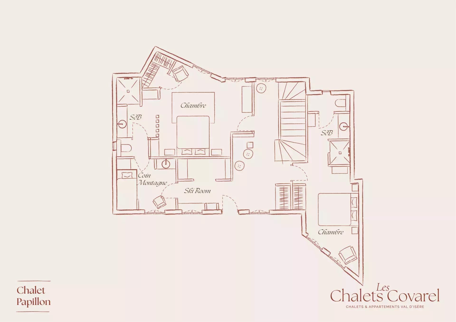 Plan d'étage du logement Papillon