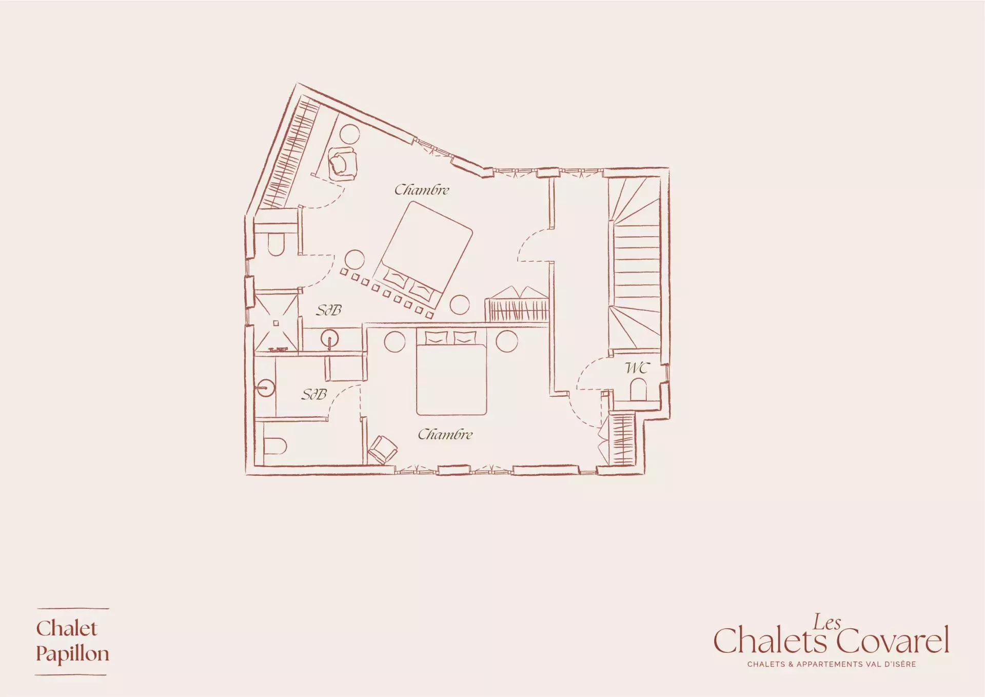 Plan d'étage du logement Papillon
