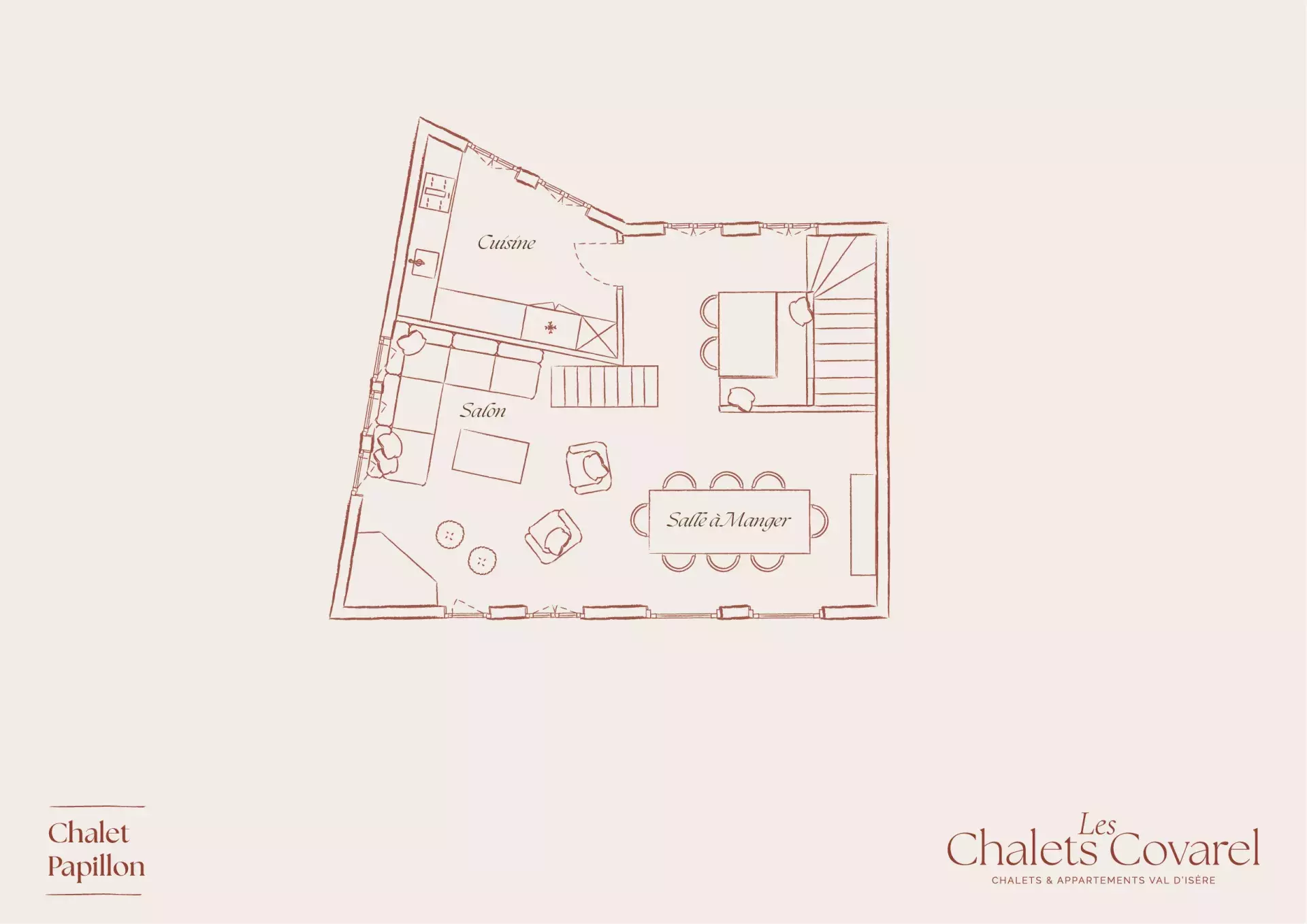 Plan d'étage du logement Papillon