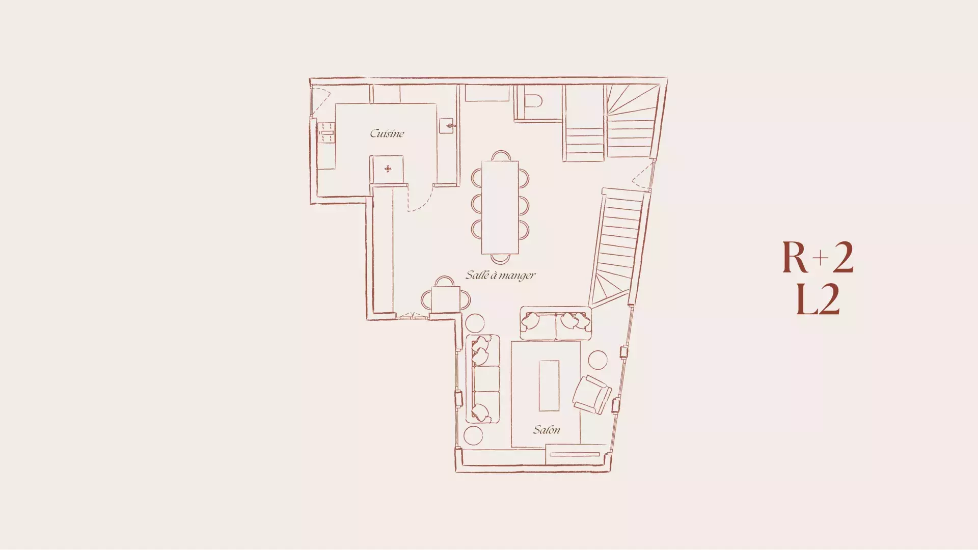 Plan du Chalet Alice R+2