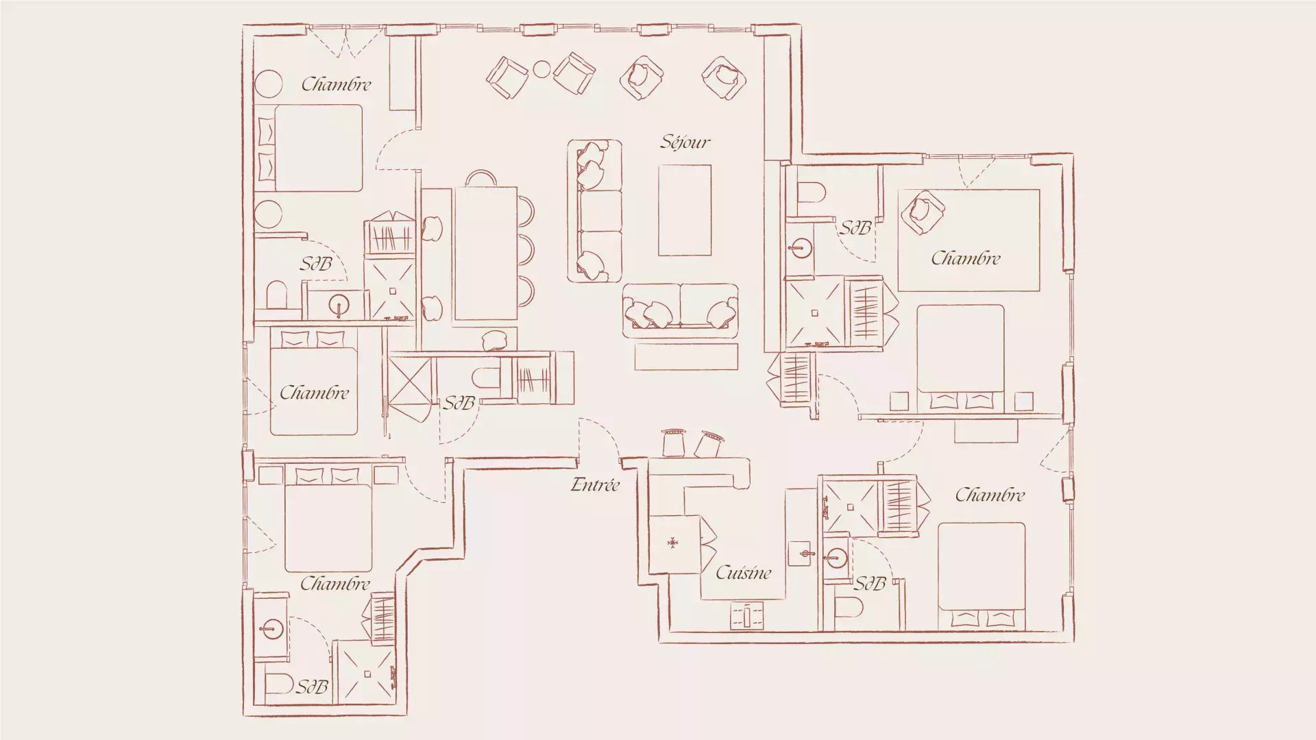 Plan du Penthouse Chamois