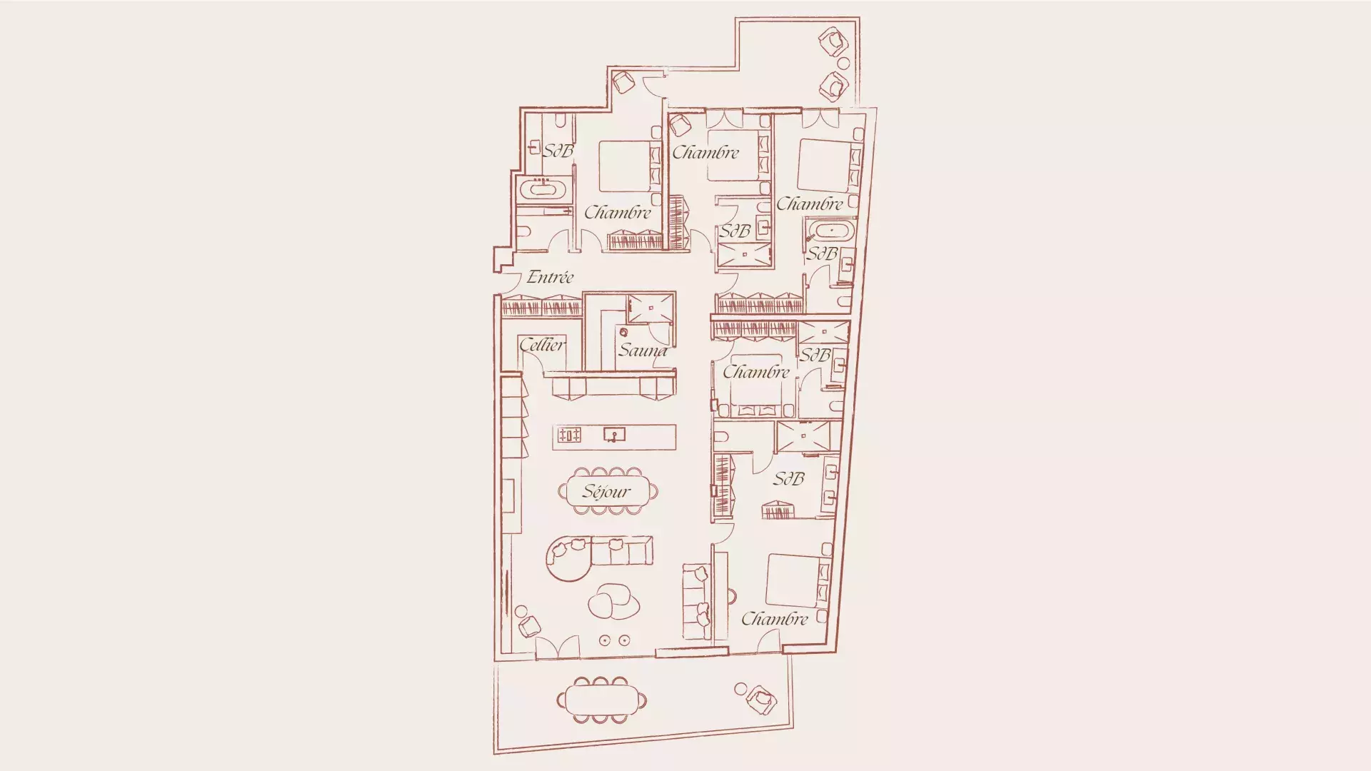 Plan de l'appartement Enjopa