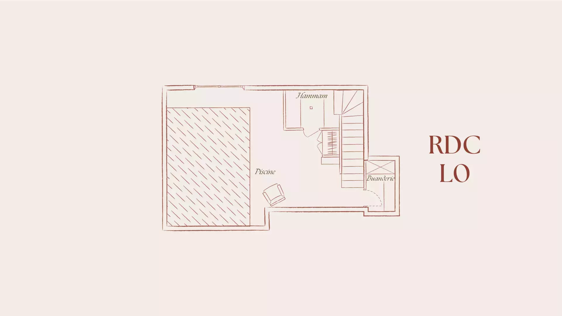 Plan du Chalet Papillon RDC