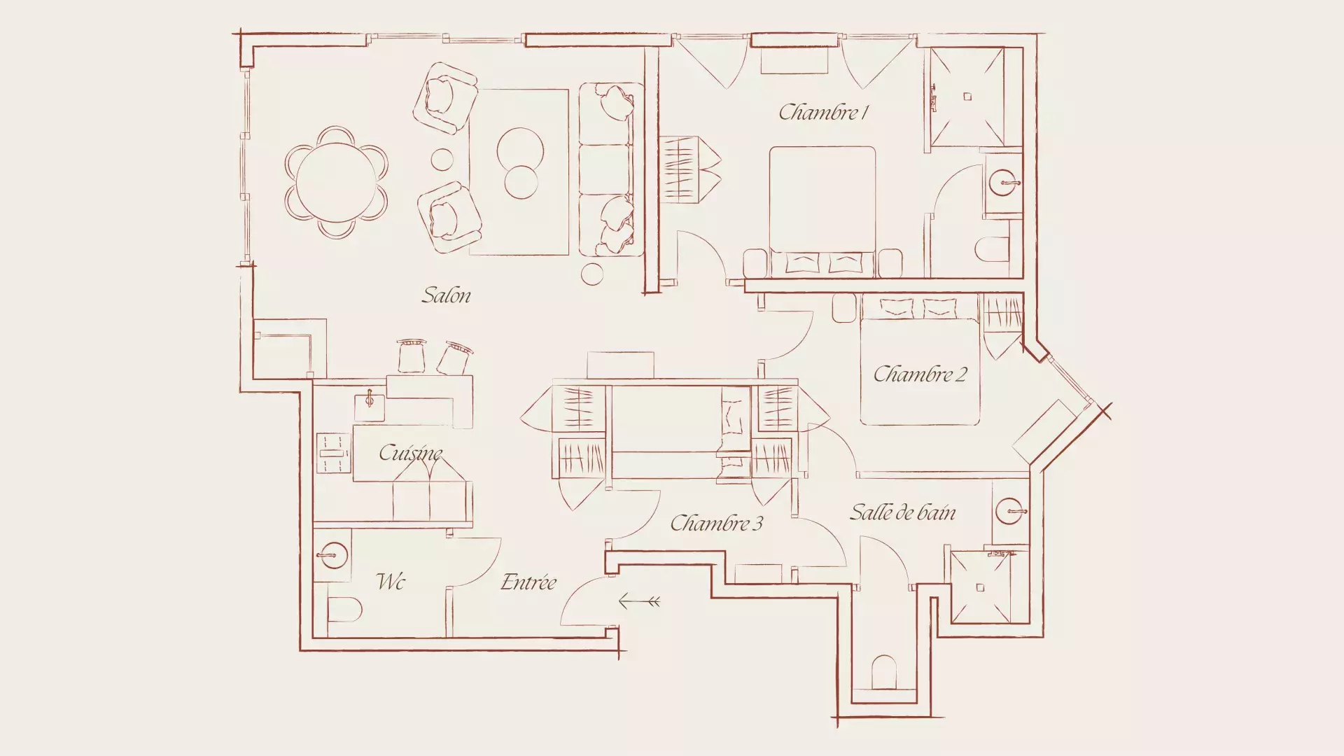 Plan de l'appartement Sifflote