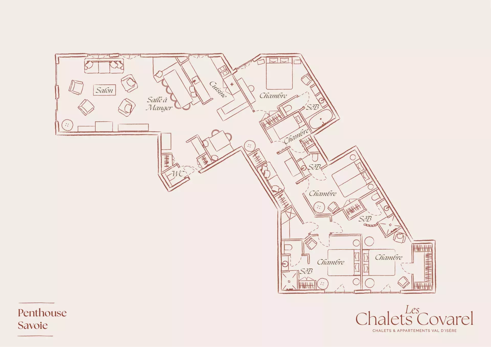 Plan d'étage du logement Savoie